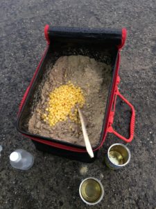 チヌ撒き餌 コーン追加