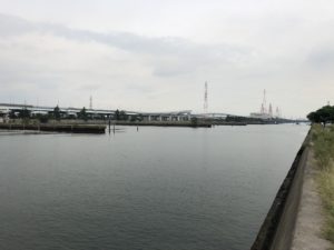 名古屋港 貯木場