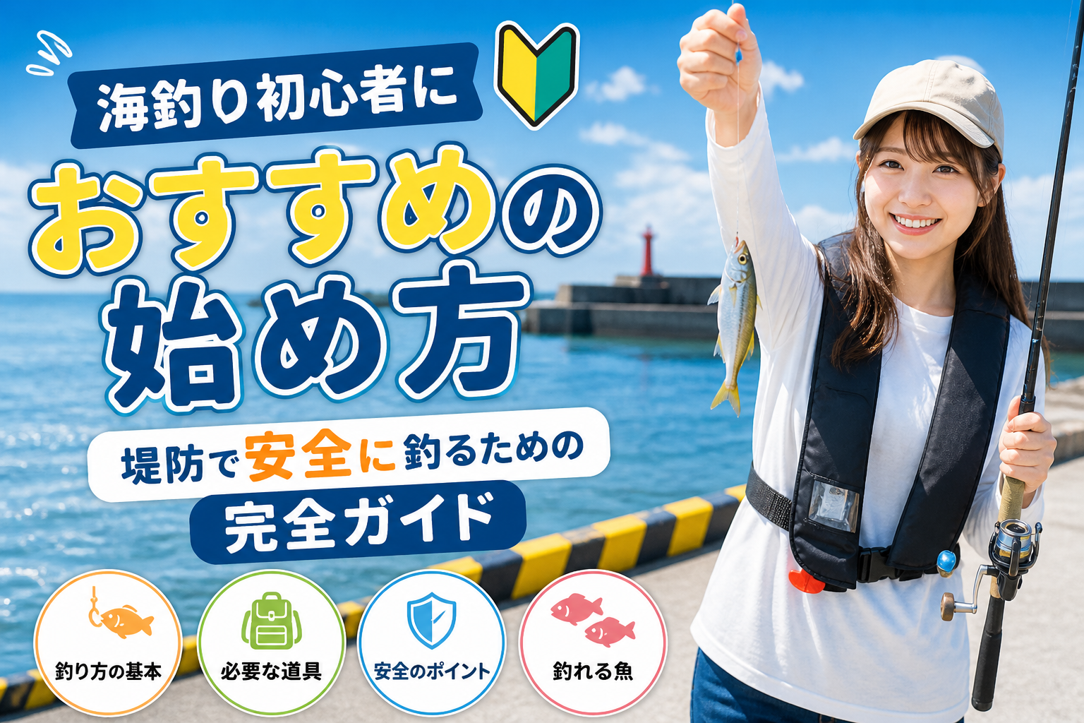 海釣り初心者におすすめの始め方｜堤防で安全に釣るための完全ガイド